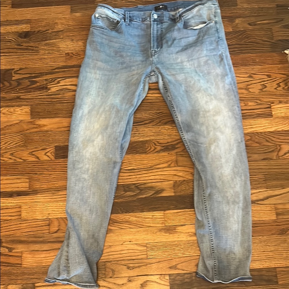 7 For All Mankind Blue Bootcut Jeans
